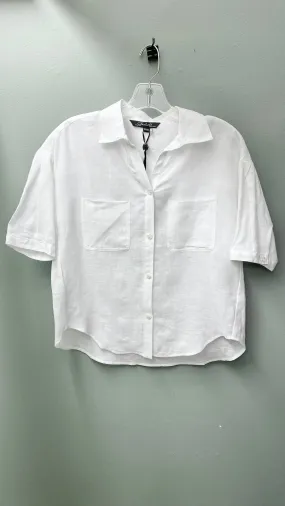 * Clearance - XS - Charlie B White Buttoned Short Sleeve