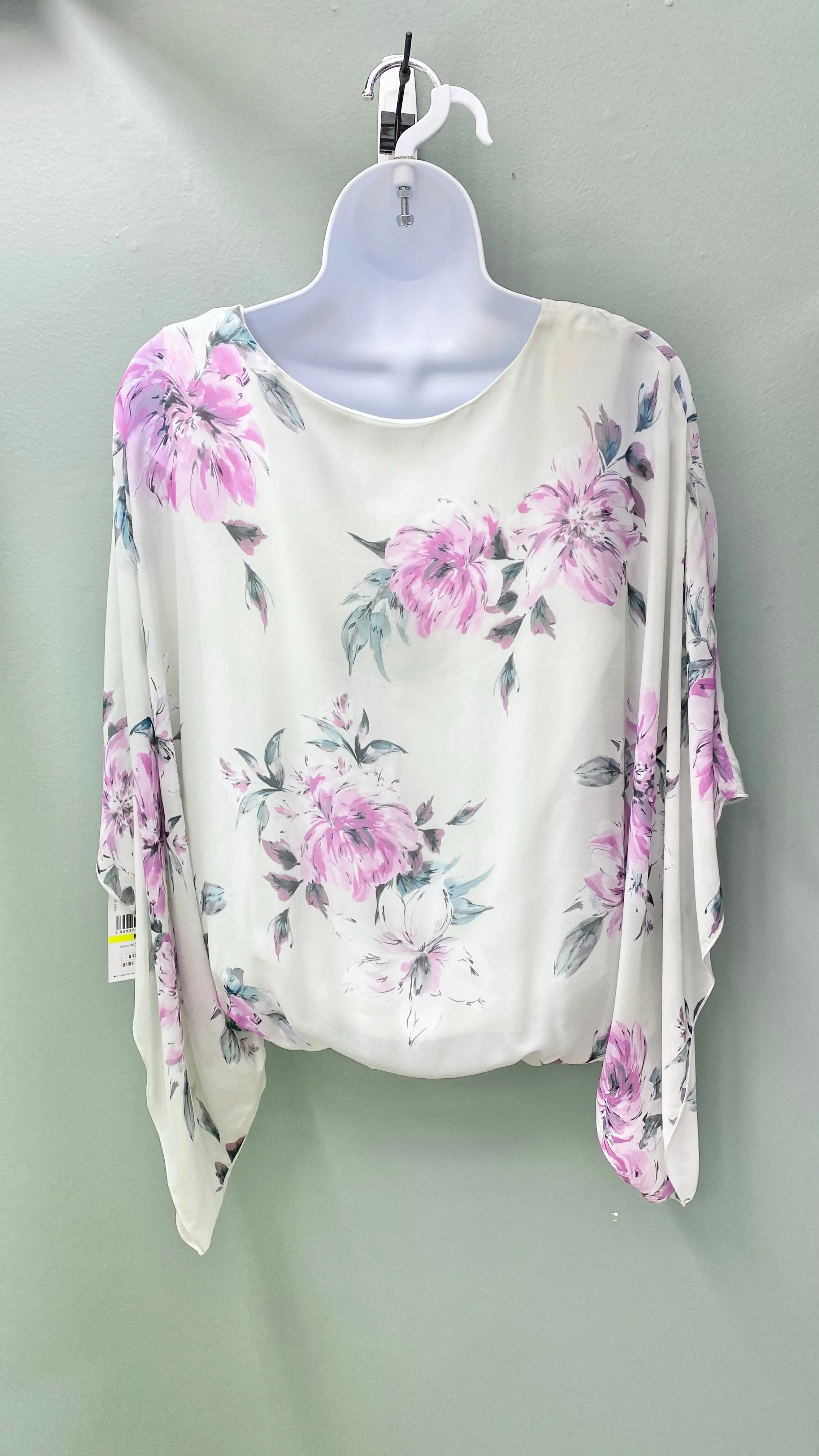 * Karen Kane Butterfly Sleeve Floral Top