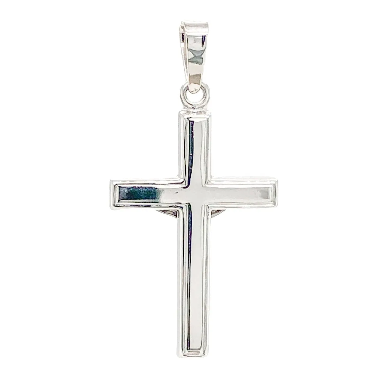 14K W Gold Crucifix Cross