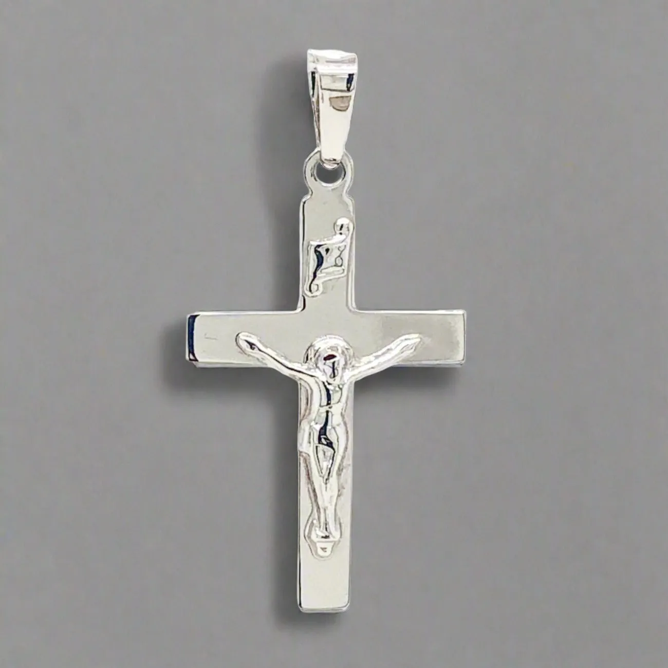 14K W Gold Crucifix Cross