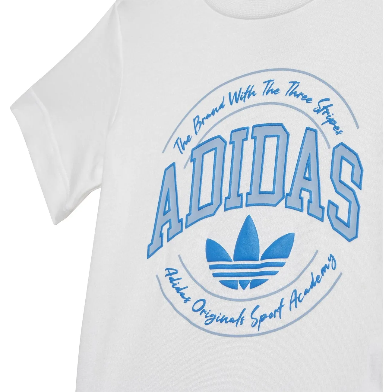 adidas Originals White/Night Indigo Shorts Tee Set