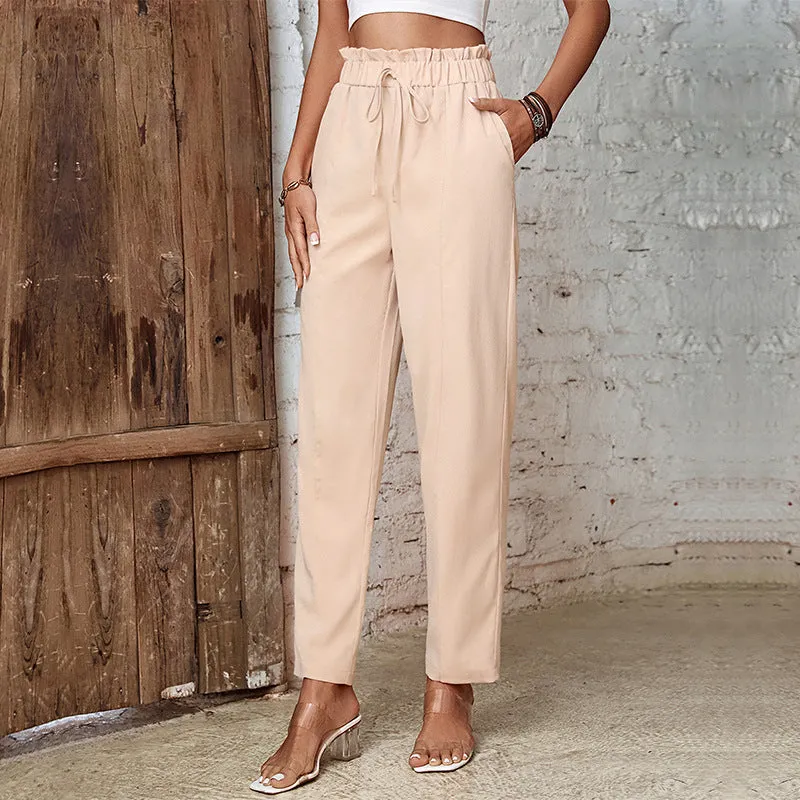 All-Match High Waist Solid Color Commuter Pencil Pants Wholesale Women'S Bottoms