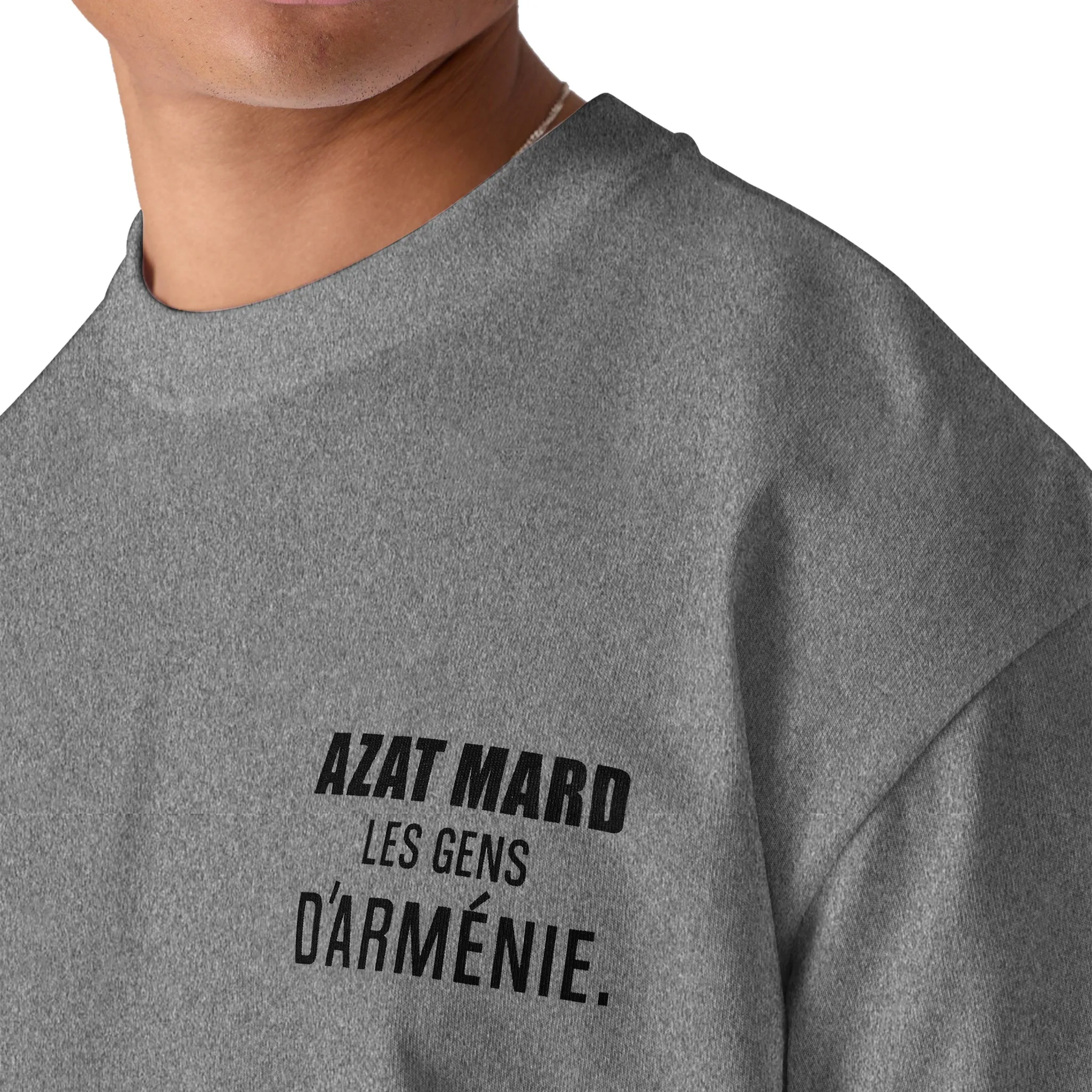 Azat Mard Les Gens T Shirt Grey