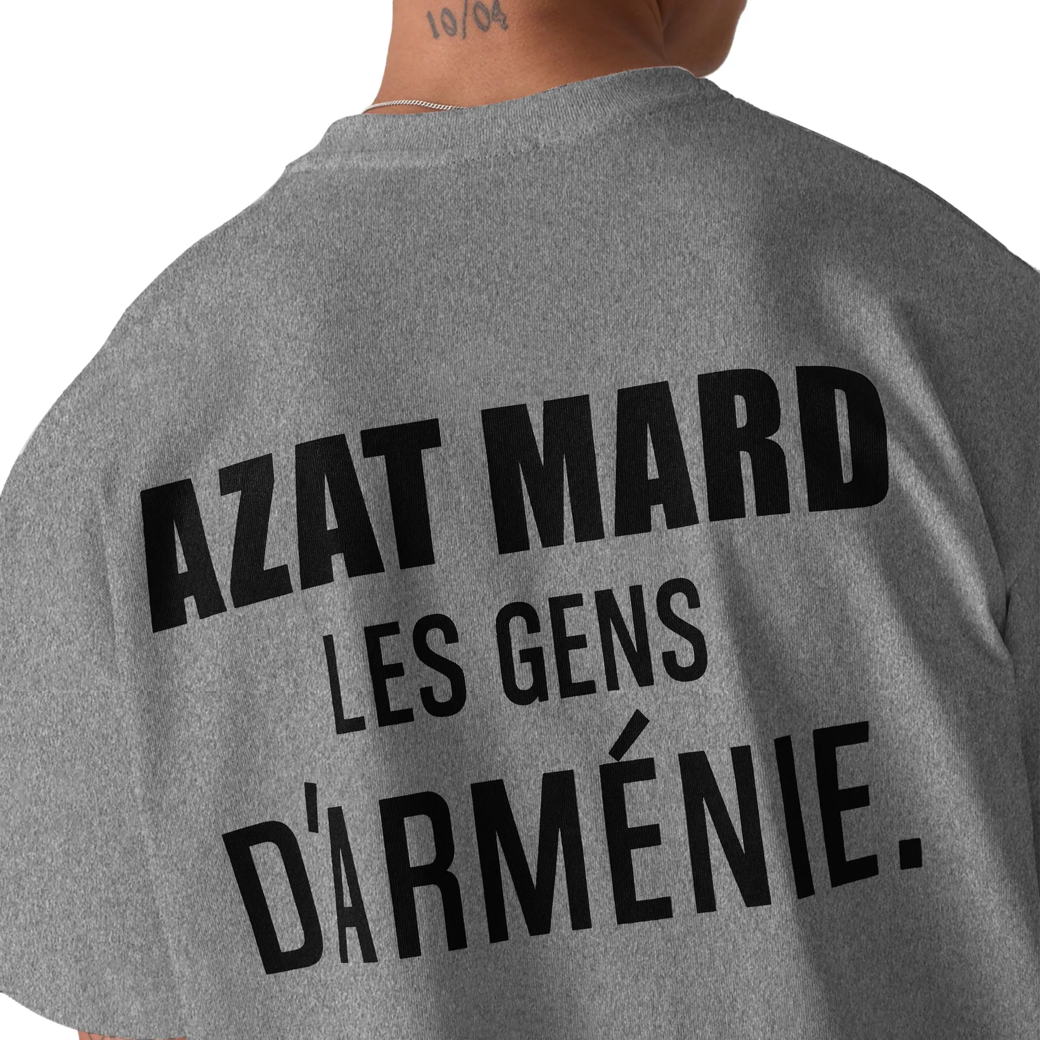 Azat Mard Les Gens T Shirt Grey