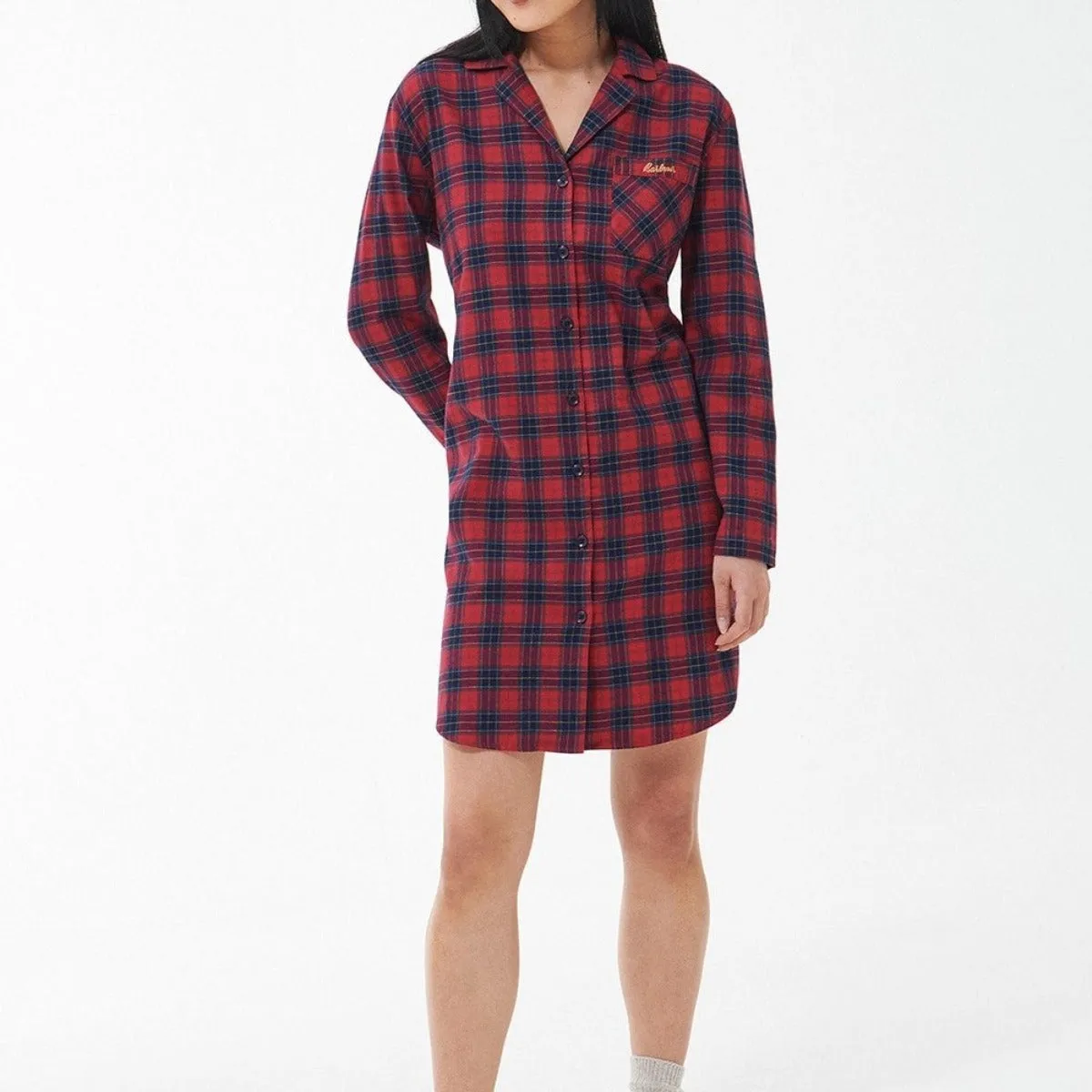 Barbour Etta Nightshirt in Midnight Berry Tartan