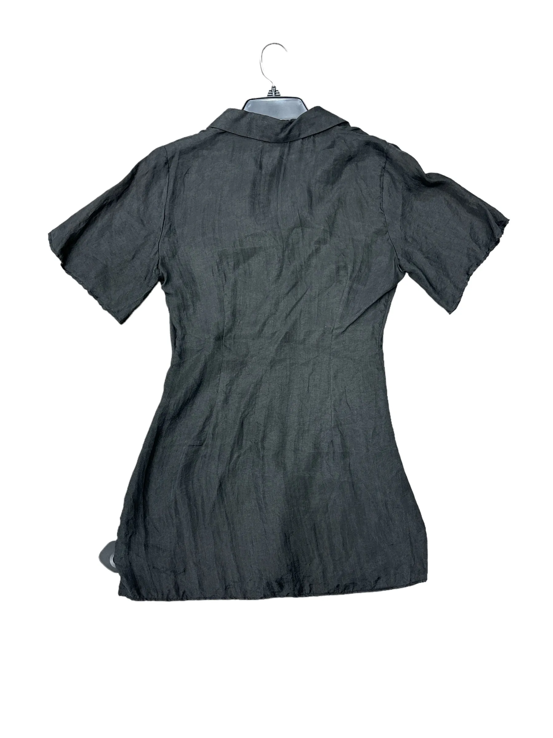 Black Tunic Short Sleeve Zara, Size M