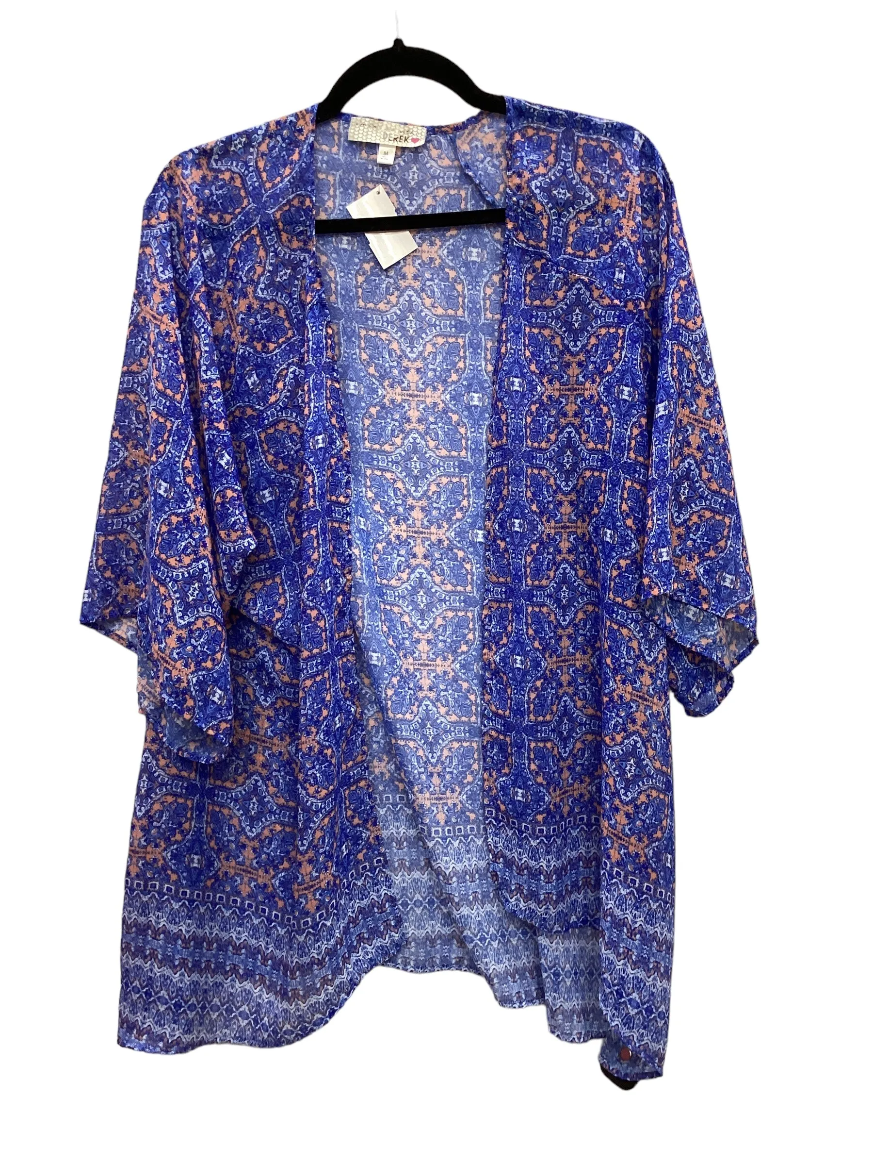 Blue Kimono Derek Heart, Size M