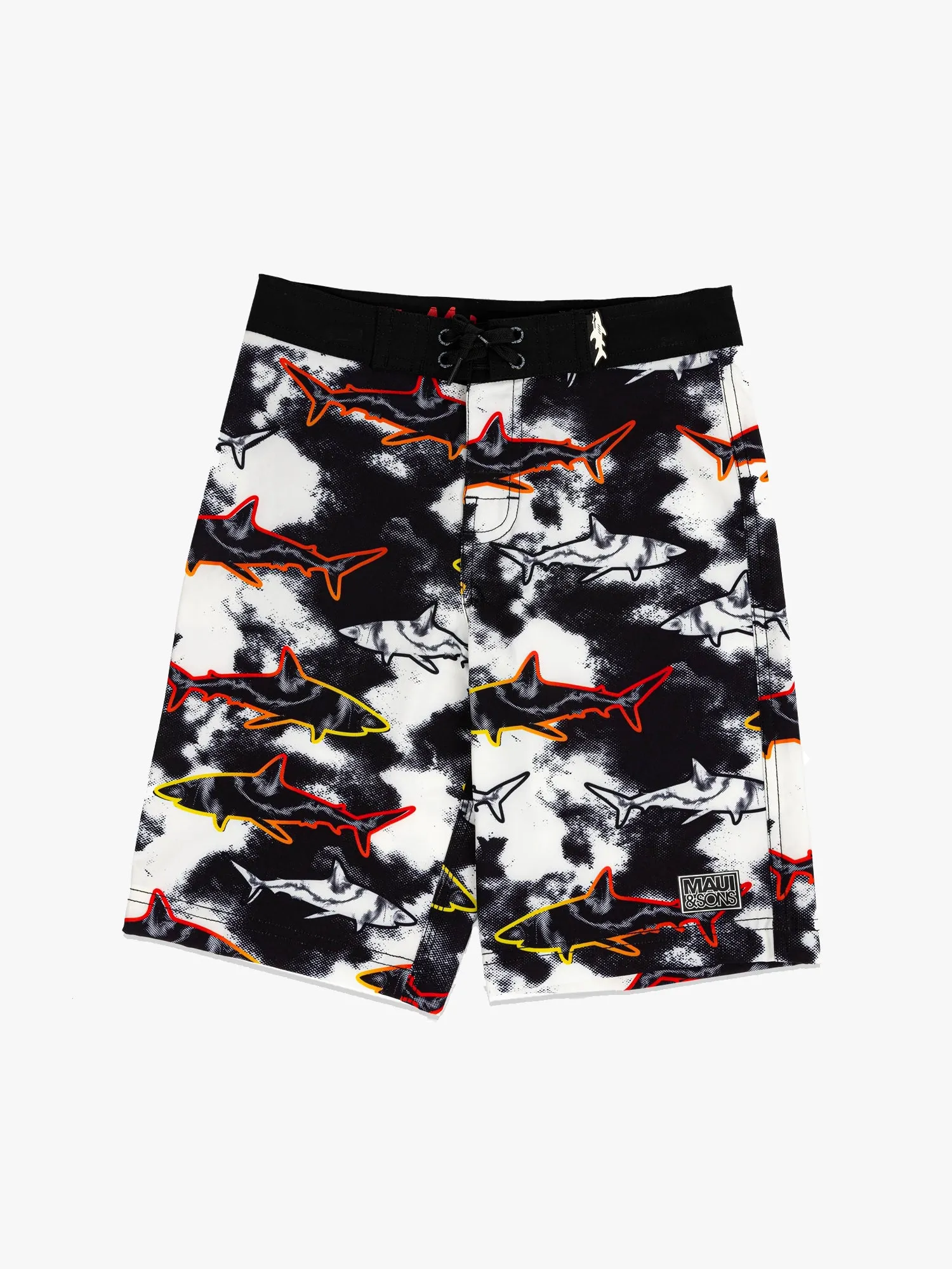 Boys Line Up Boardshorts in Black