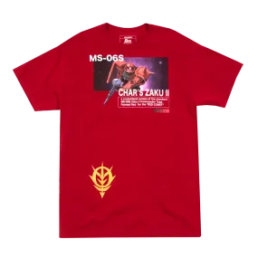 Char's Zaku Zeon Fighter Red Tee