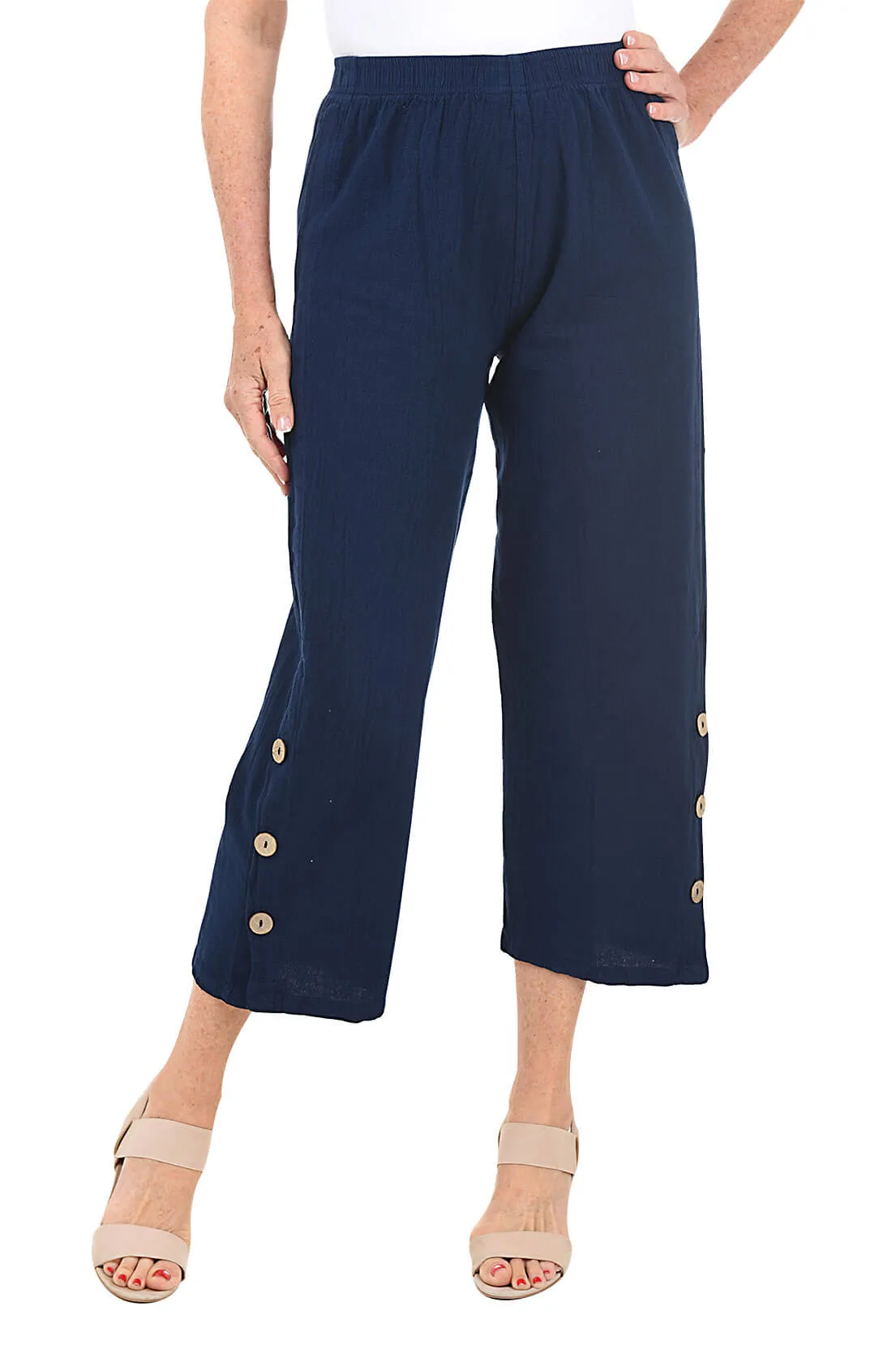 Crinkle Malibu Capri Pant