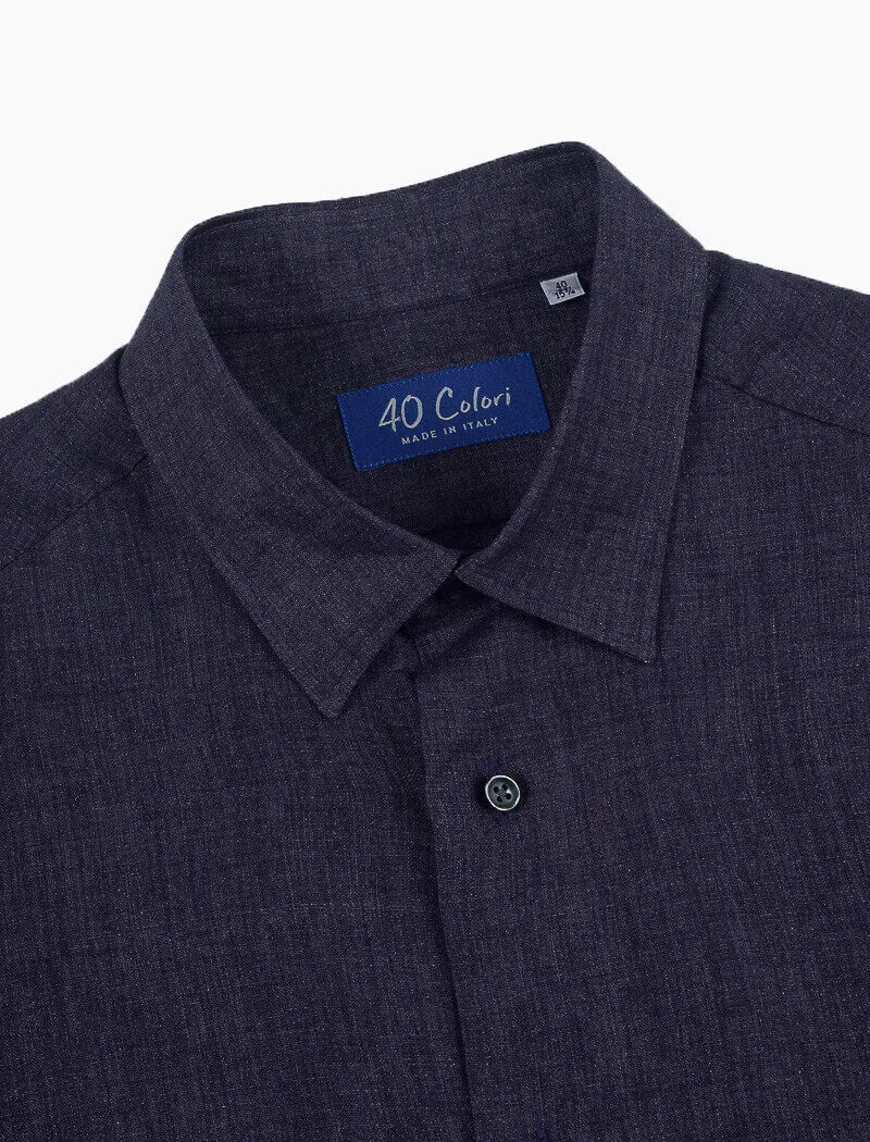 Dark Plum Linen Shirt