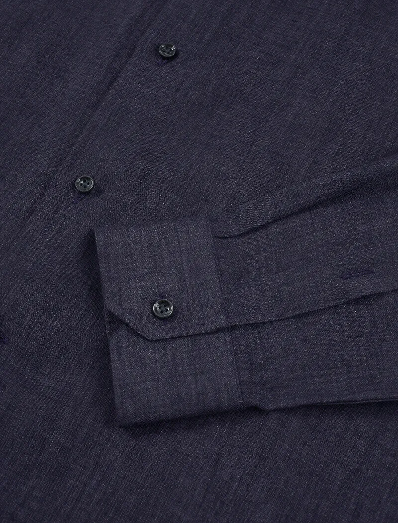 Dark Plum Linen Shirt