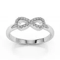 Diamond Bow Ring .12tw