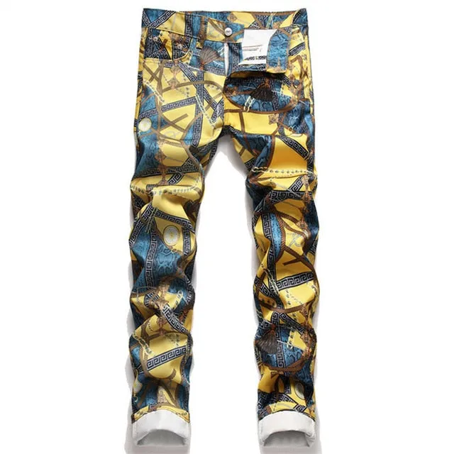 Digital Chain Rome Printed Jeans