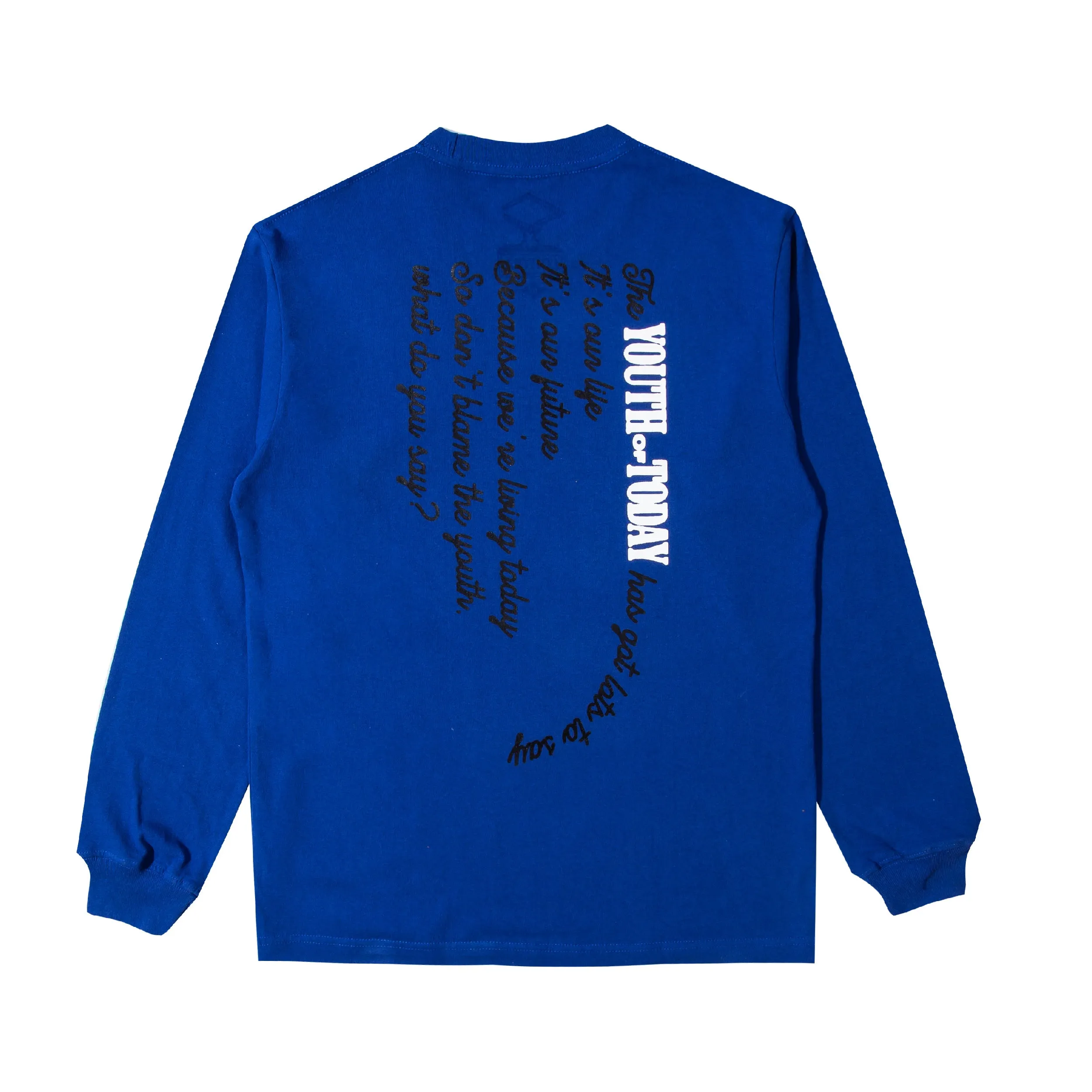 Dont Blame The Youth T-shirt LS - Royal Blue