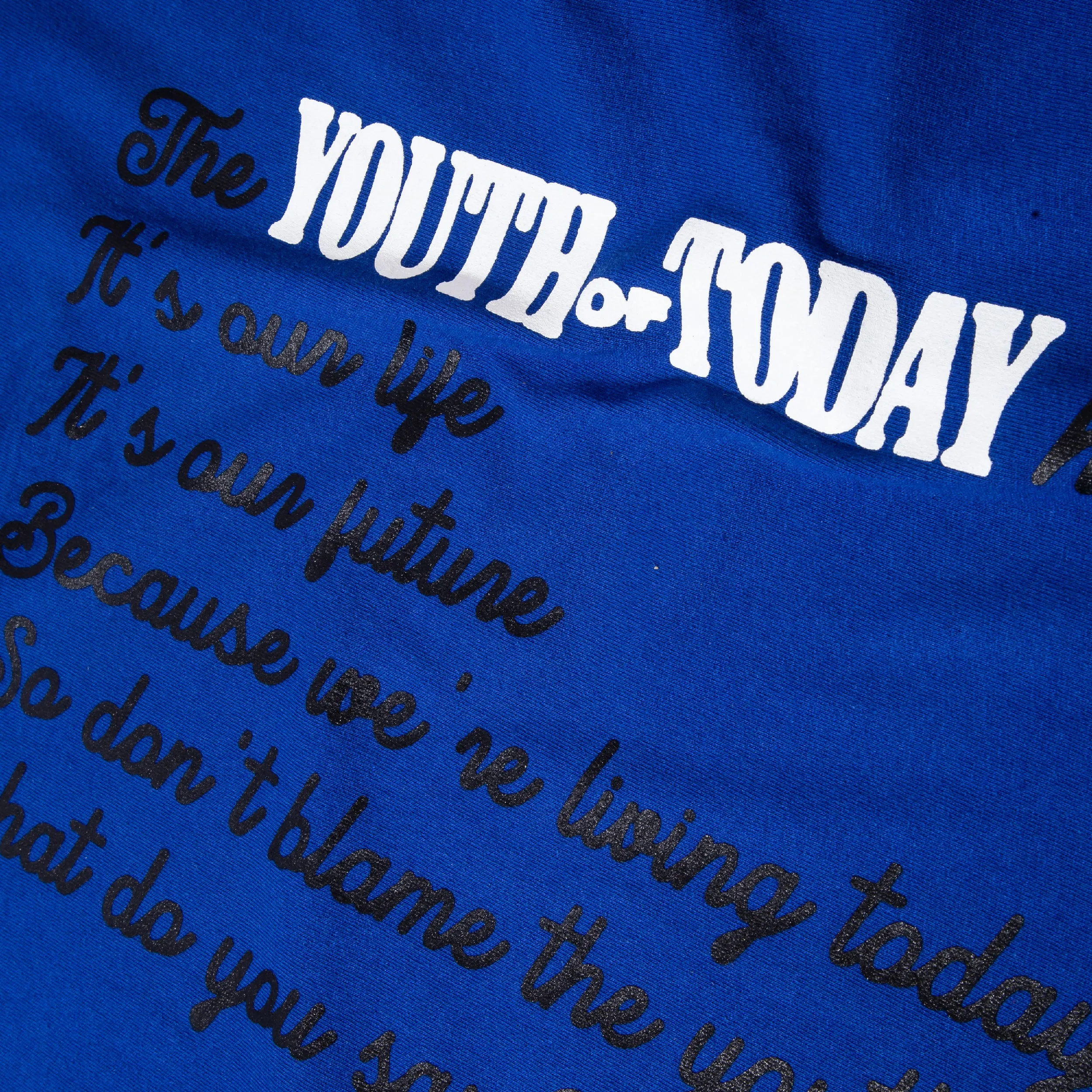 Dont Blame The Youth T-shirt LS - Royal Blue