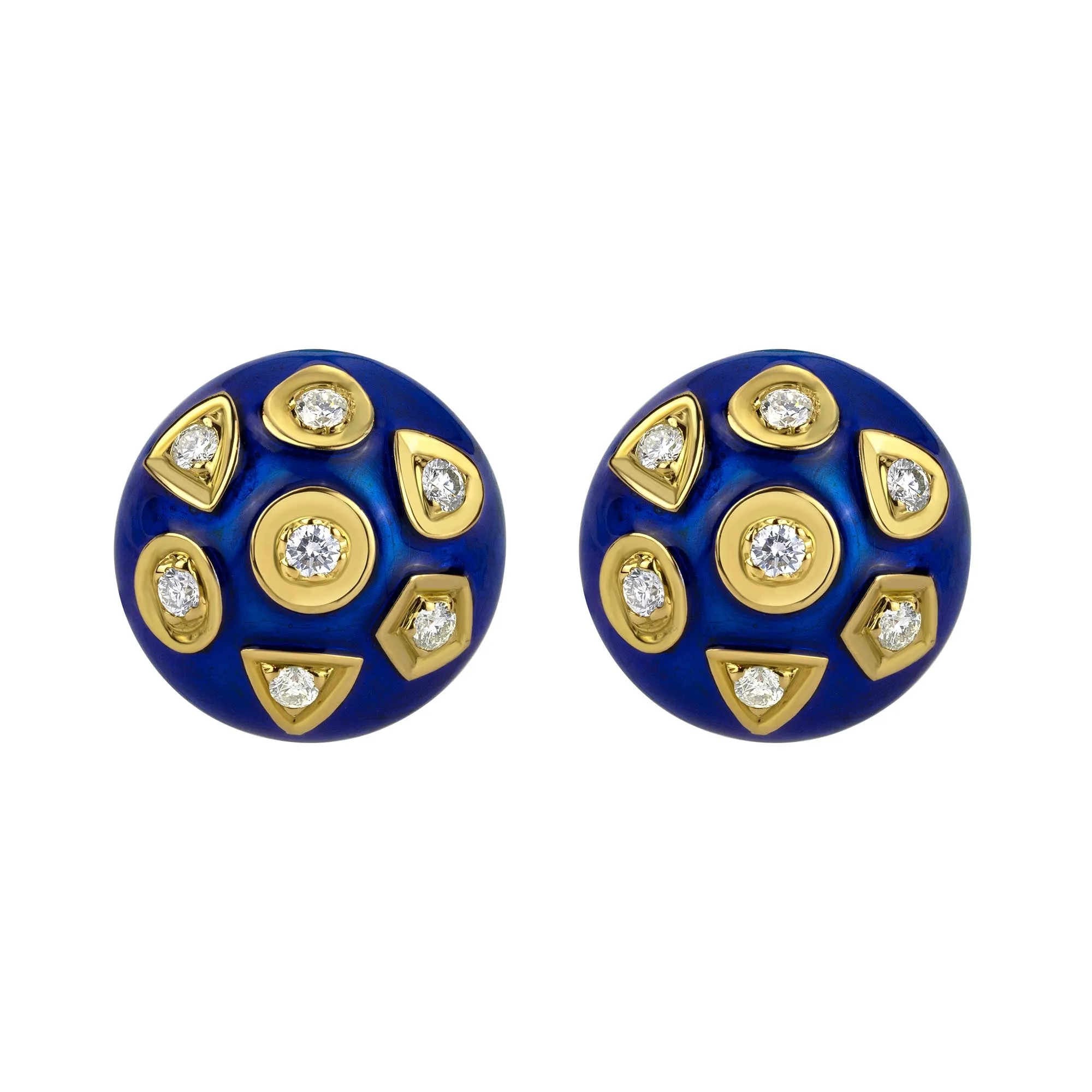 Earrings - Diamond (enamel) (2015A)