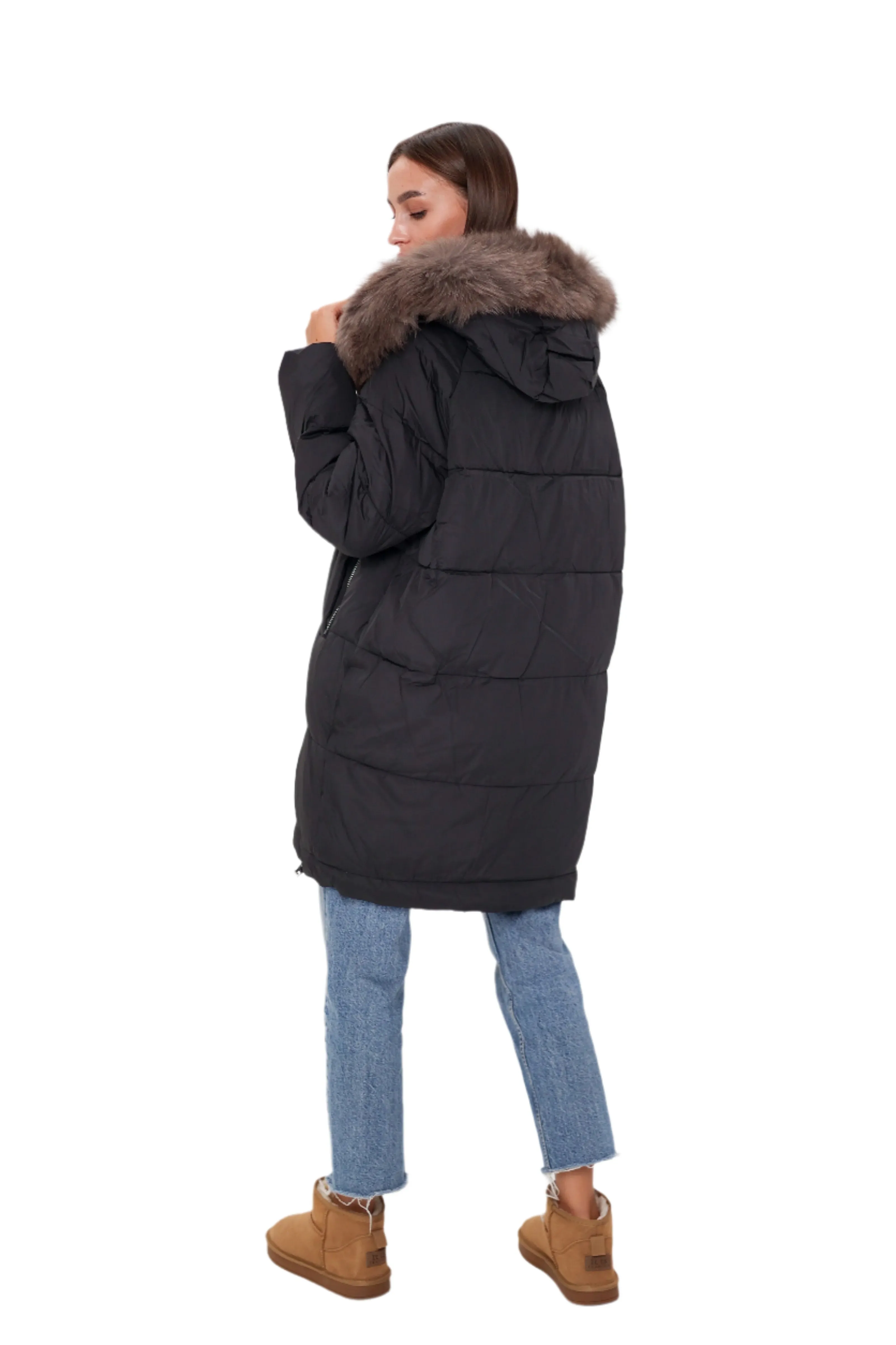 Genuine Polar Fox Insulated Coat