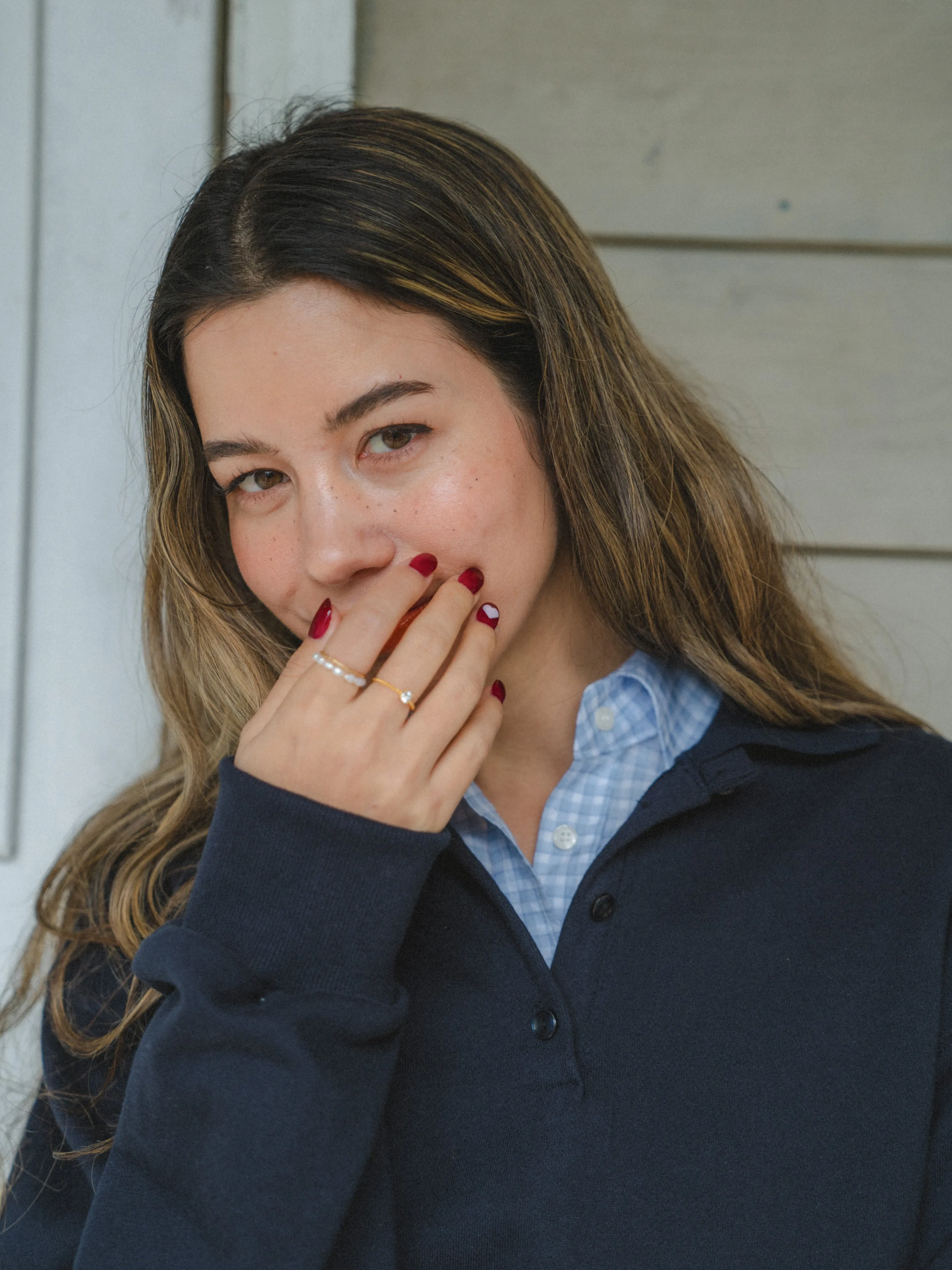 Ginghamcheck Cropped Shirt