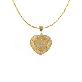 Gold Allah Necklace (Chain with Pendant) 22KT - FKJNKL1574