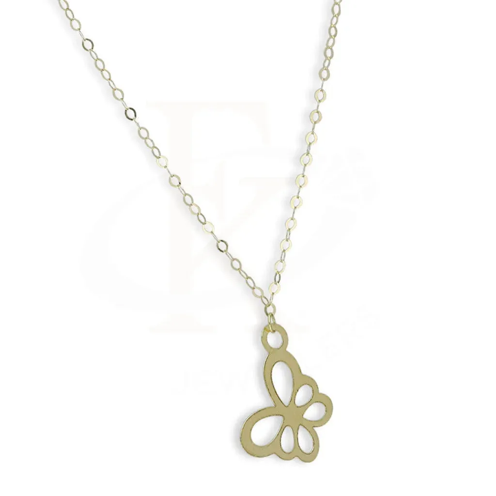 Gold Butterfly Shaped Necklace 18KT - FKJNKL18KM5285