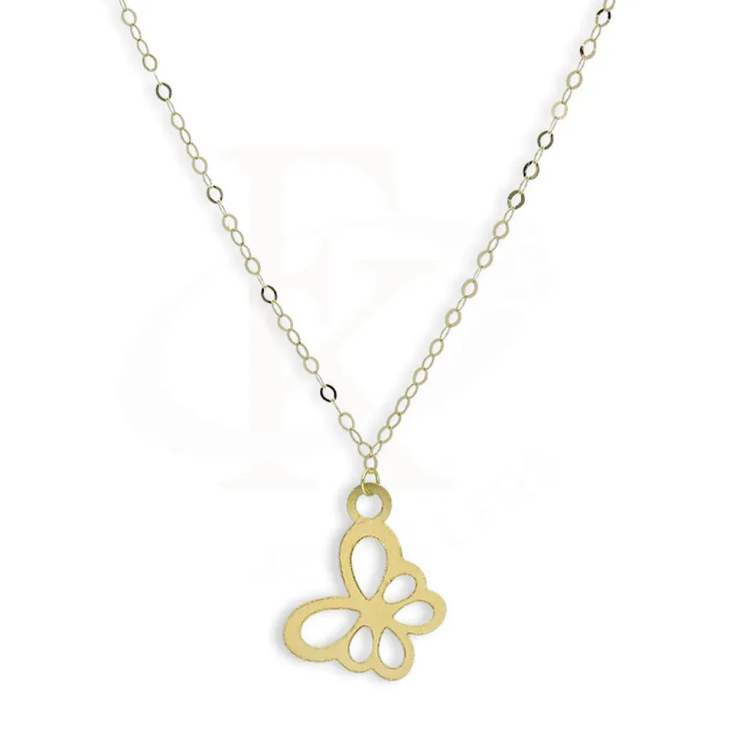 Gold Butterfly Shaped Necklace 18KT - FKJNKL18KM5285