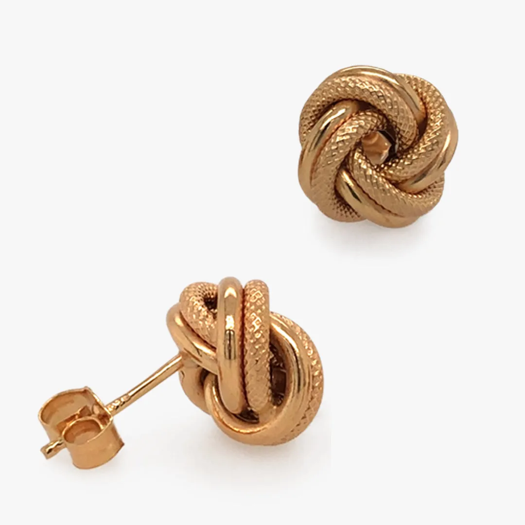 Gold Knot Earrings