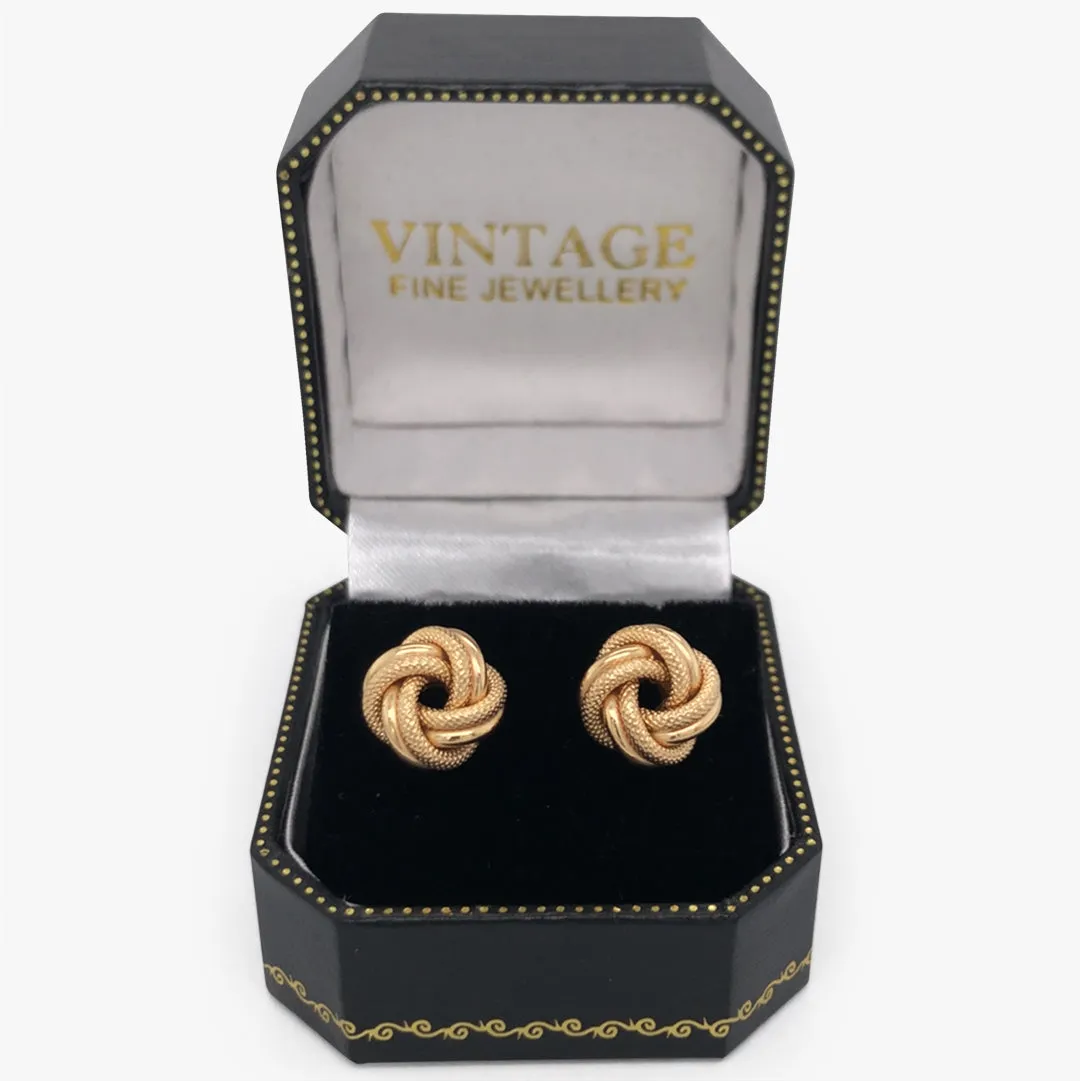 Gold Knot Earrings