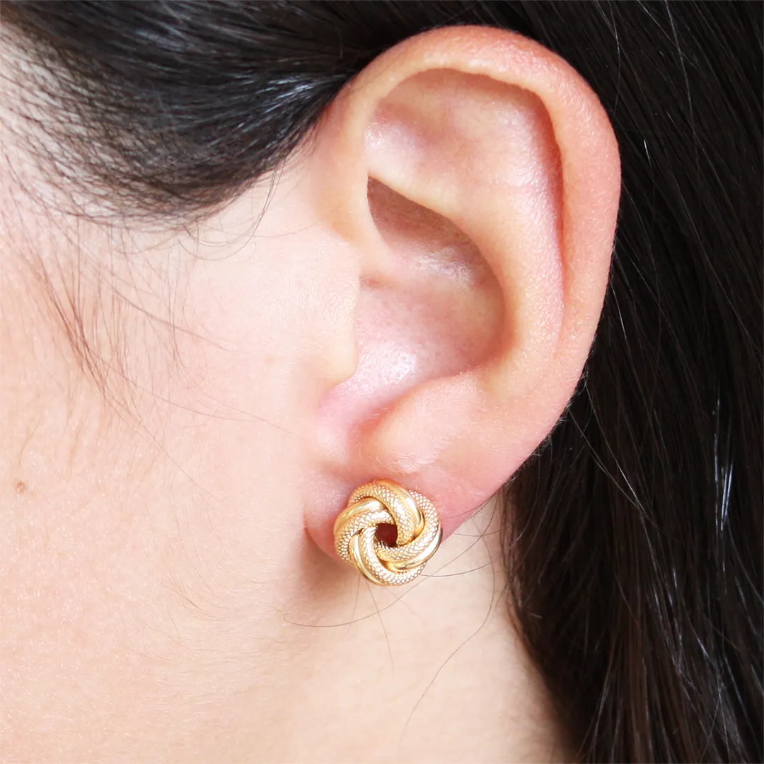 Gold Knot Earrings