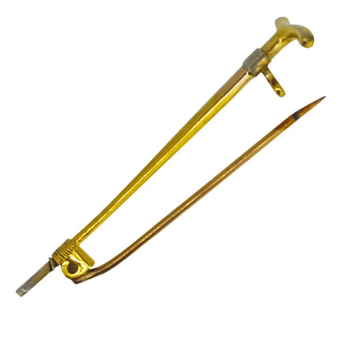 Gold Whip Stock Pin