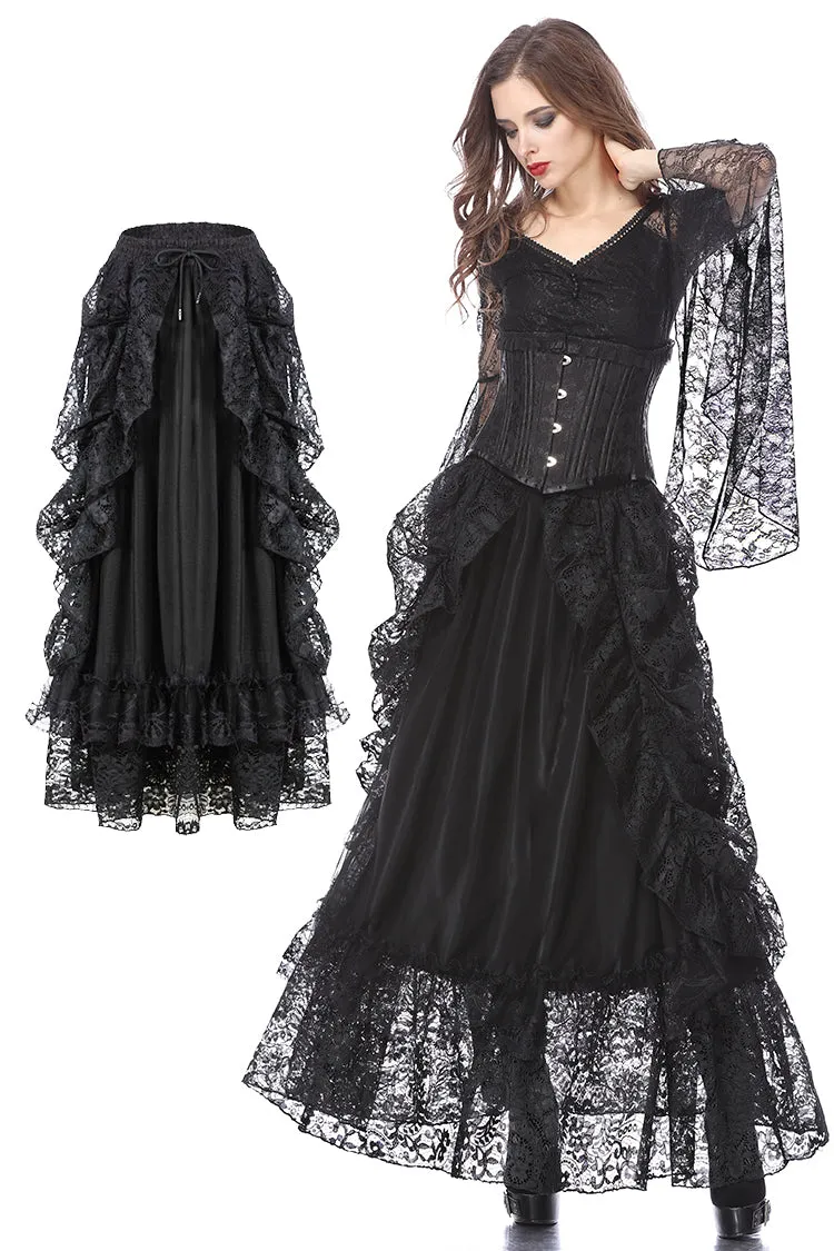 Gothic eleglant court skirt (price no incl. petticoat) KW123BK