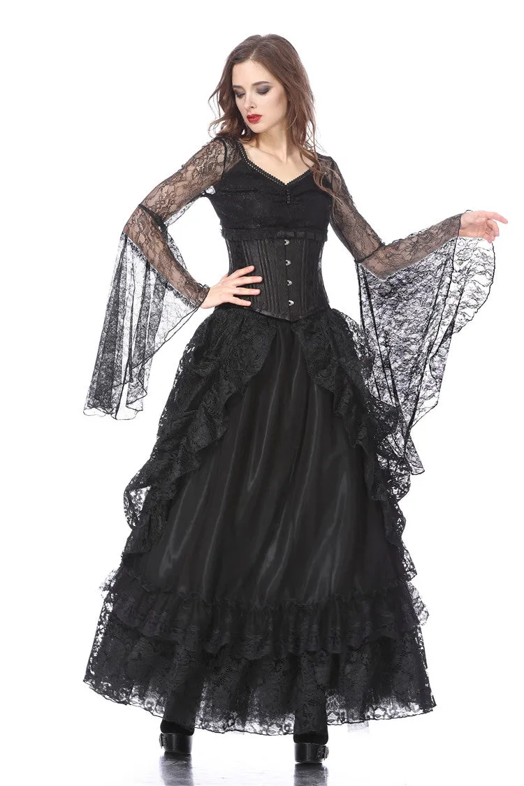 Gothic eleglant court skirt (price no incl. petticoat) KW123BK