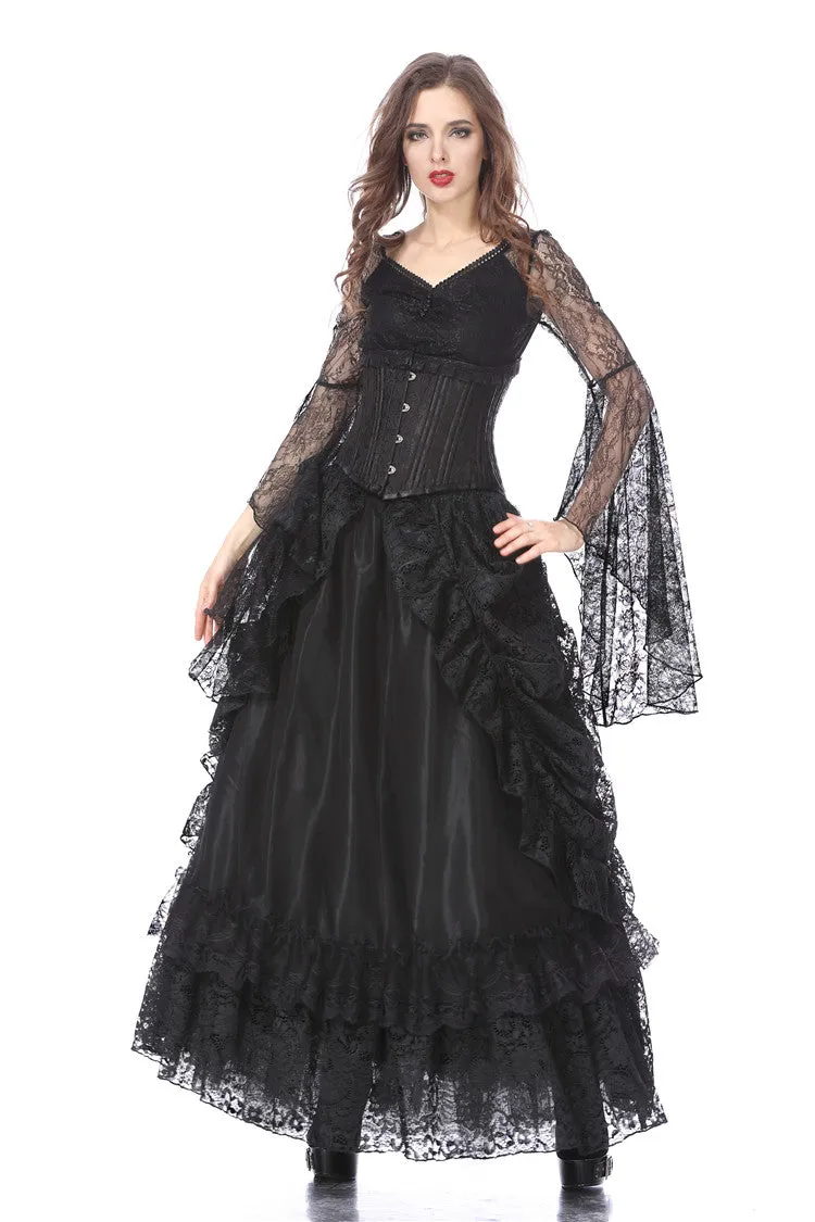 Gothic eleglant court skirt (price no incl. petticoat) KW123BK