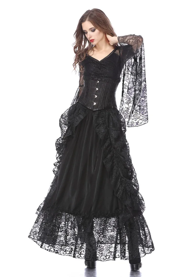 Gothic eleglant court skirt (price no incl. petticoat) KW123BK