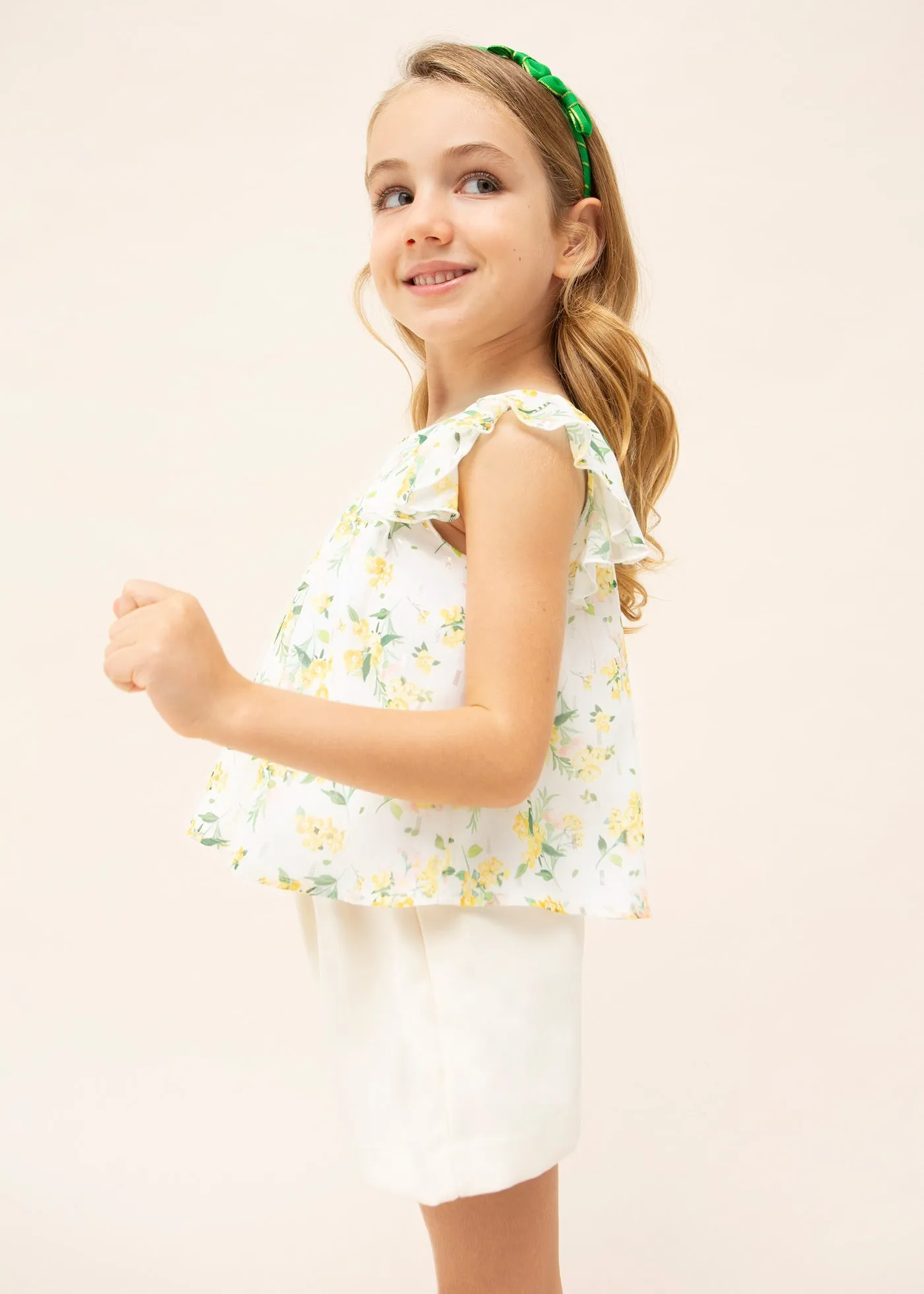 Mayoral Girl Floral Blouse