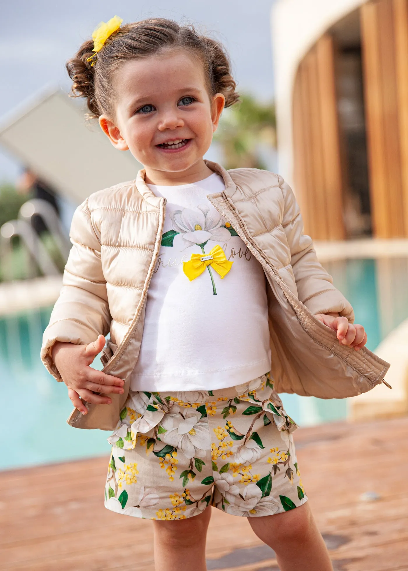 Mayoral Toddler Girl Satin Short & Top Set