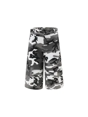 Thesupermade American High Street Camouflage Workwear Casual Jorts