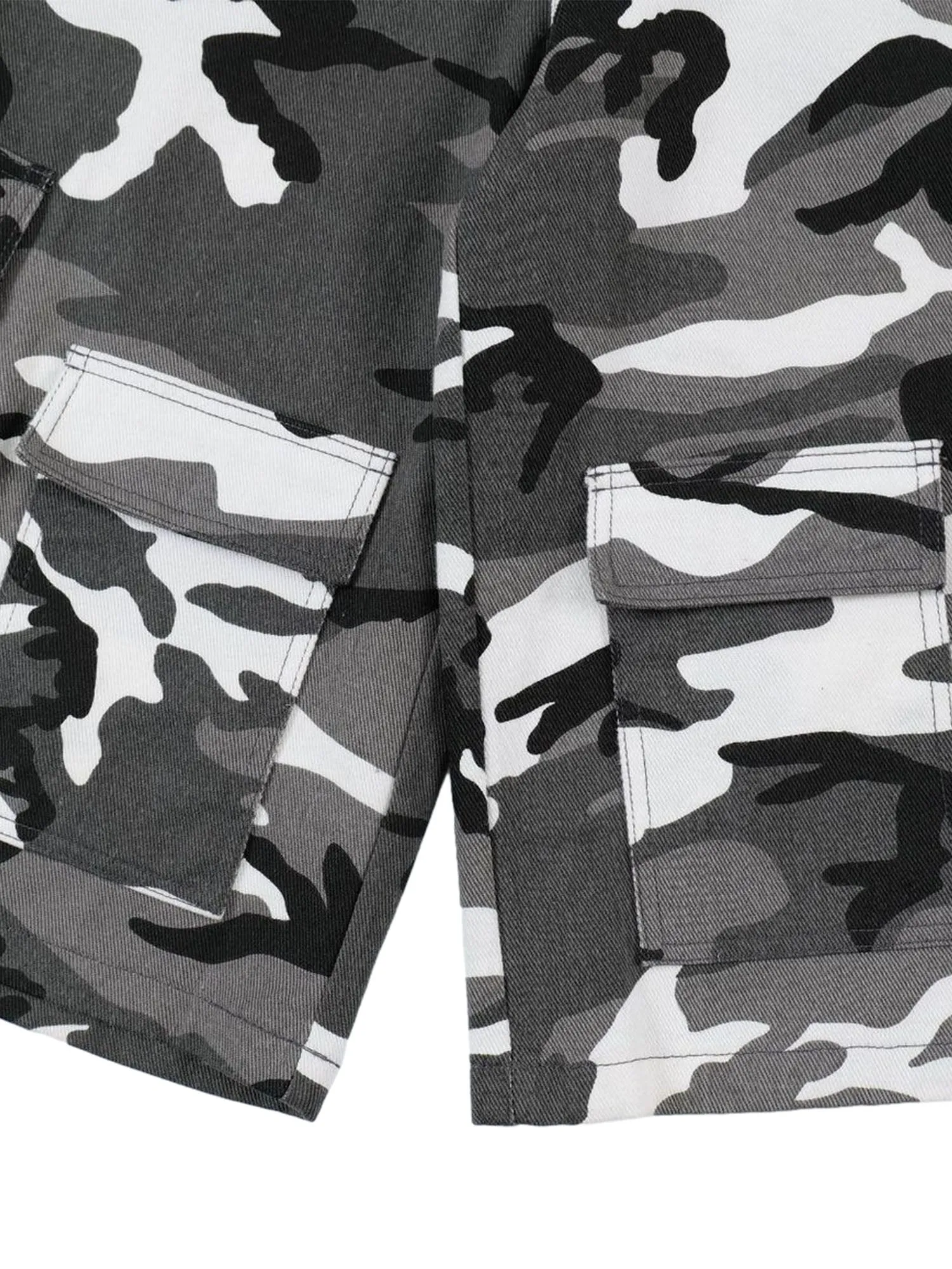 Thesupermade American High Street Camouflage Workwear Casual Jorts