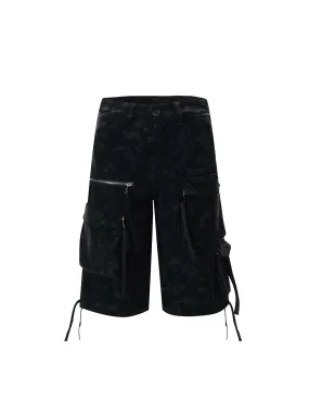 Thesupermade Punk Street Multi-pocket Workwear Jorts