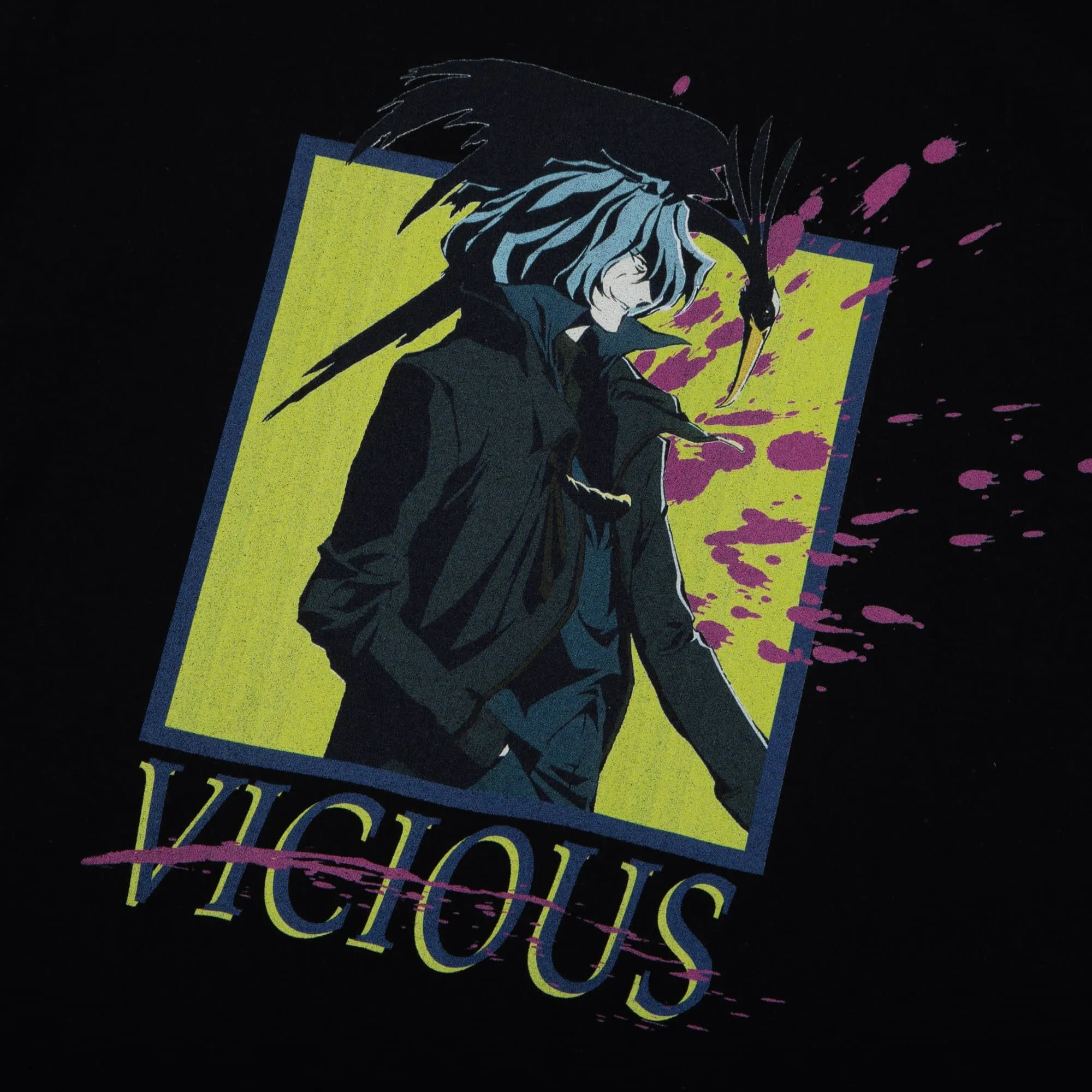 Venomous Snake Vicious Black Tee