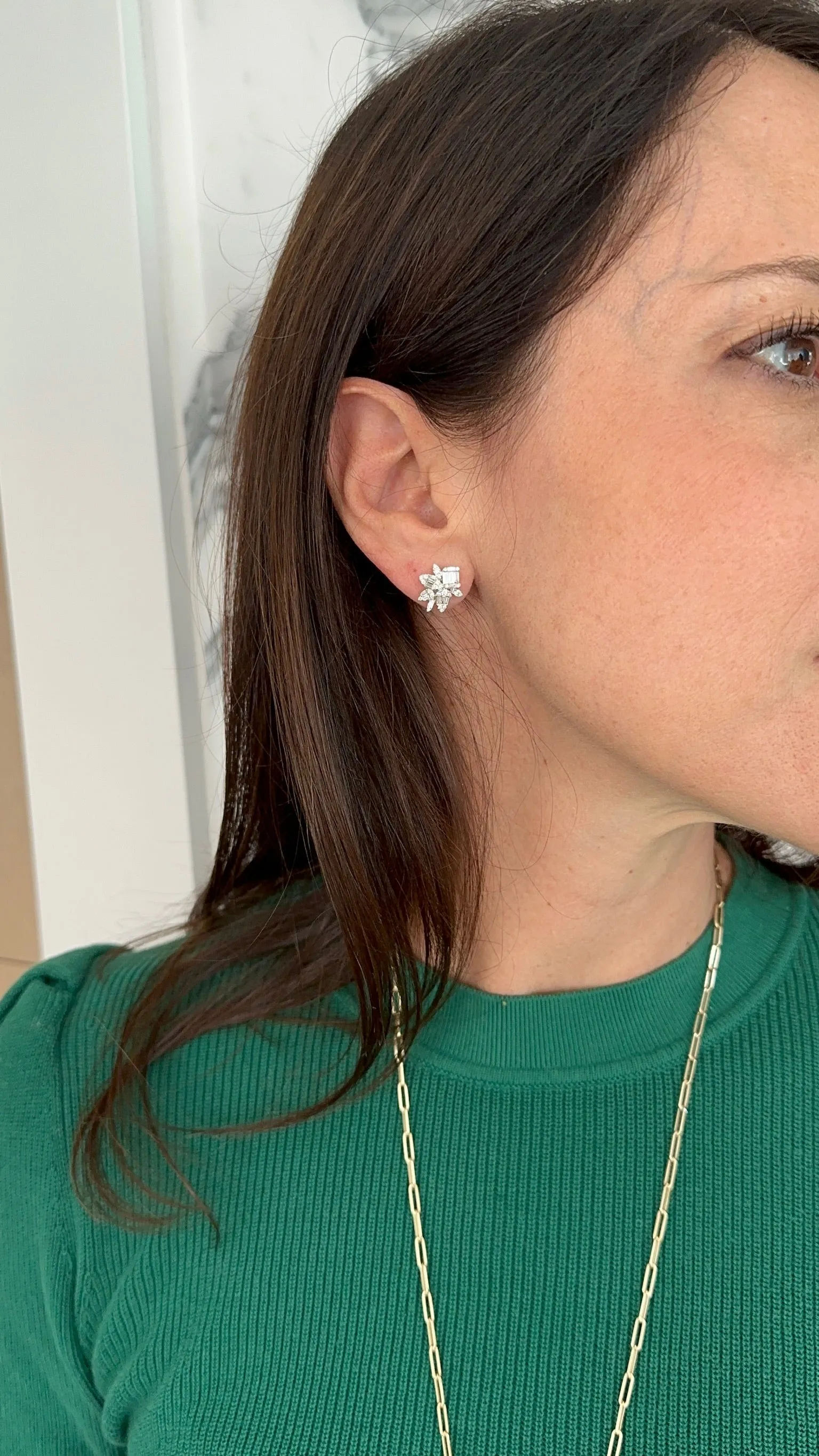 WAITLIST: Hayley Diamond Cluster Earrings